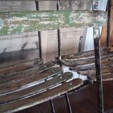 Set of 8 folding bistro / garden chairs fermob 1950