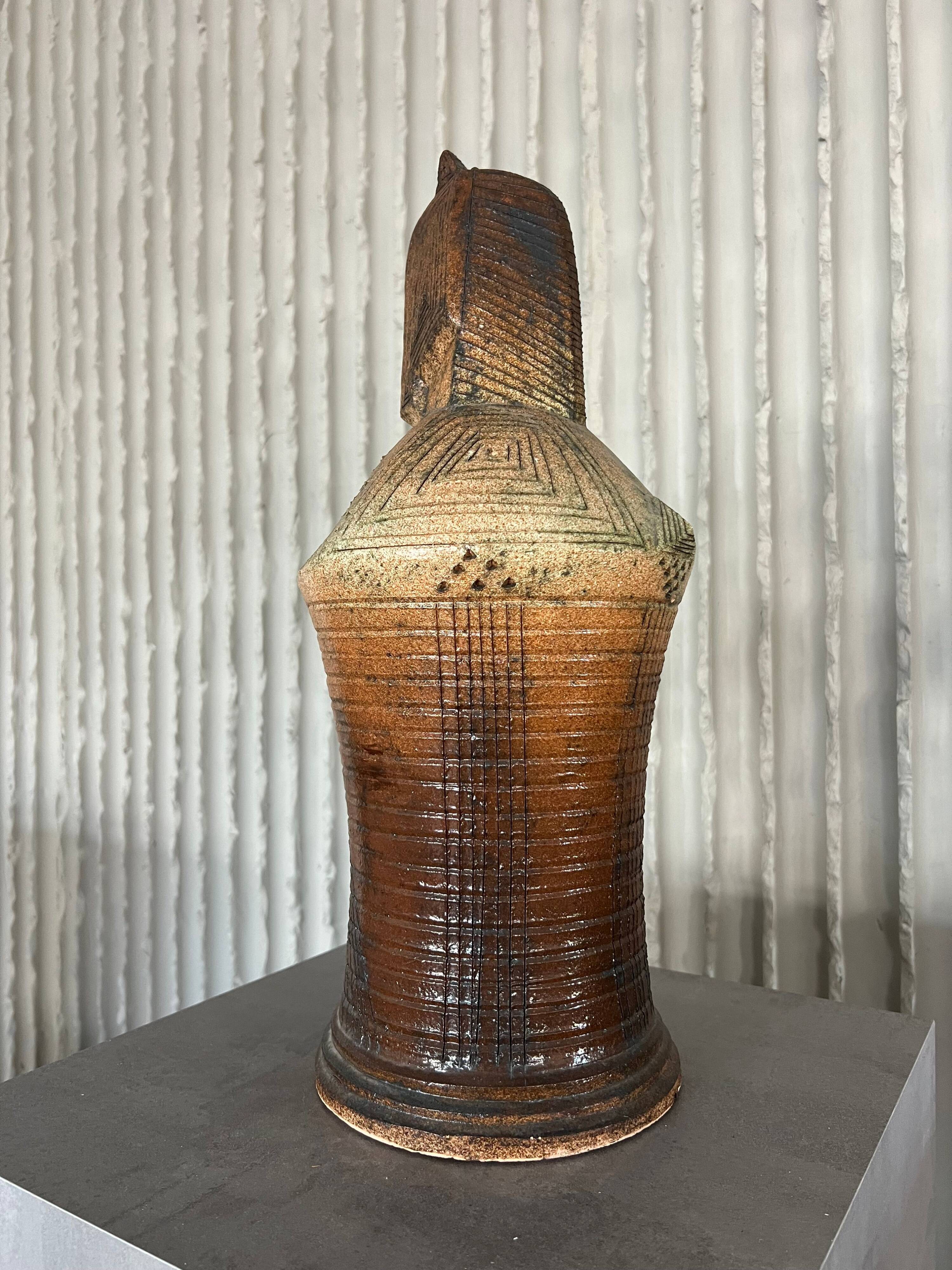 XXL (40-80cm) ceramic chess set by Maria Kenarova
