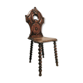 Carved oak chair