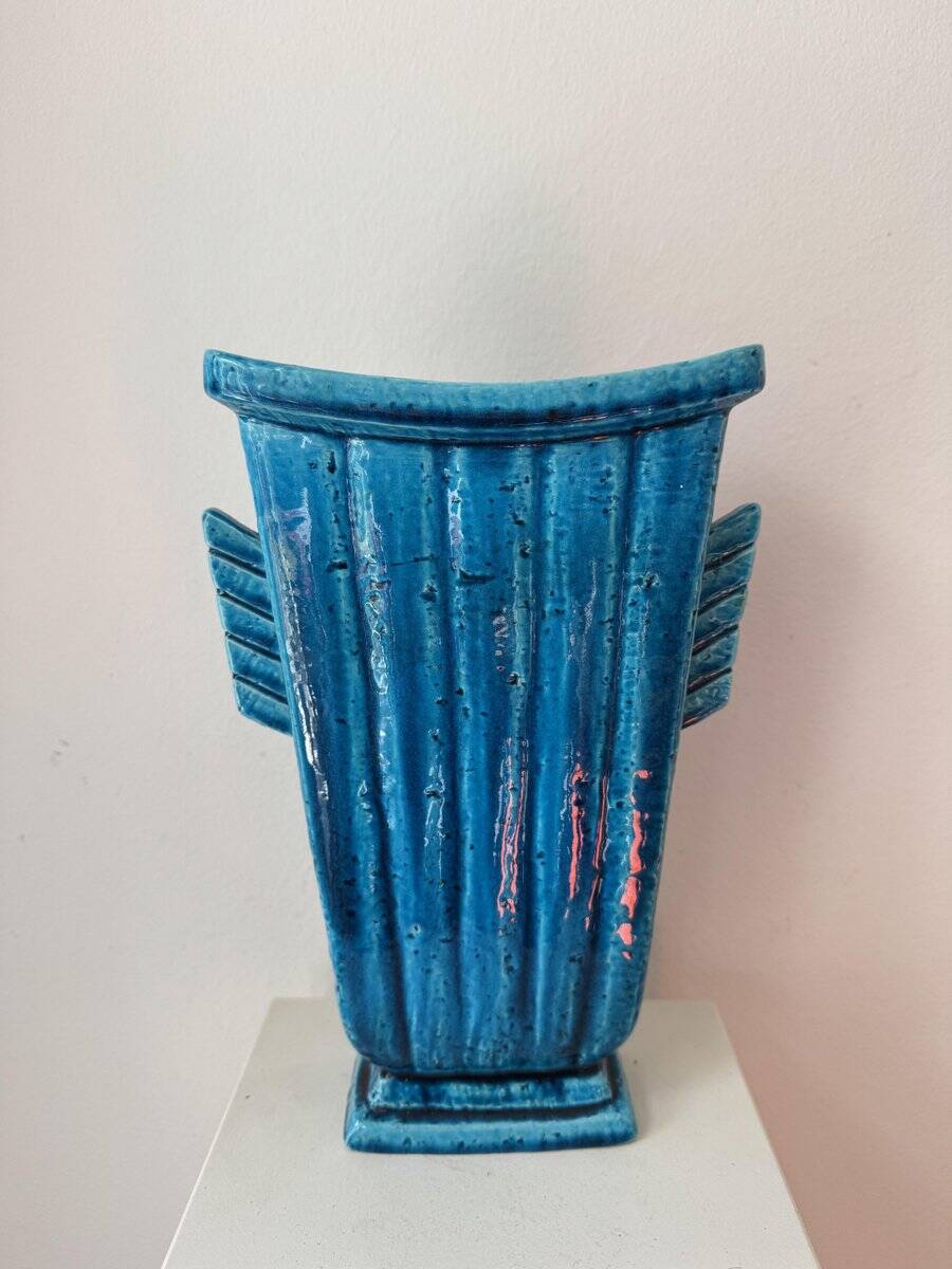 Mid-century chamotte vase by Gunnar Nylund for Rörstrand, Sweden, 1940