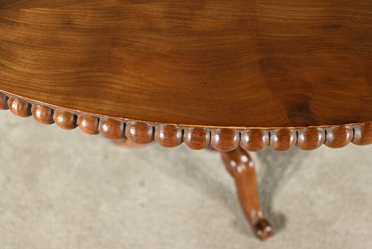 Oval Pedestal Table with Mahogany System, Louis Philippe period – 1st part 19th century