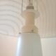 Large mushroom lamp by Peill & Putzler in zebra glass