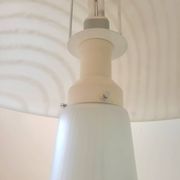 Large mushroom lamp by Peill & Putzler in zebra glass