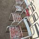 Set of 4 metal bistro chairs