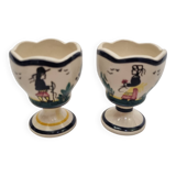 HB HENRIOT Quimper egg cups