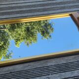 Plateau miroir doré Art déco