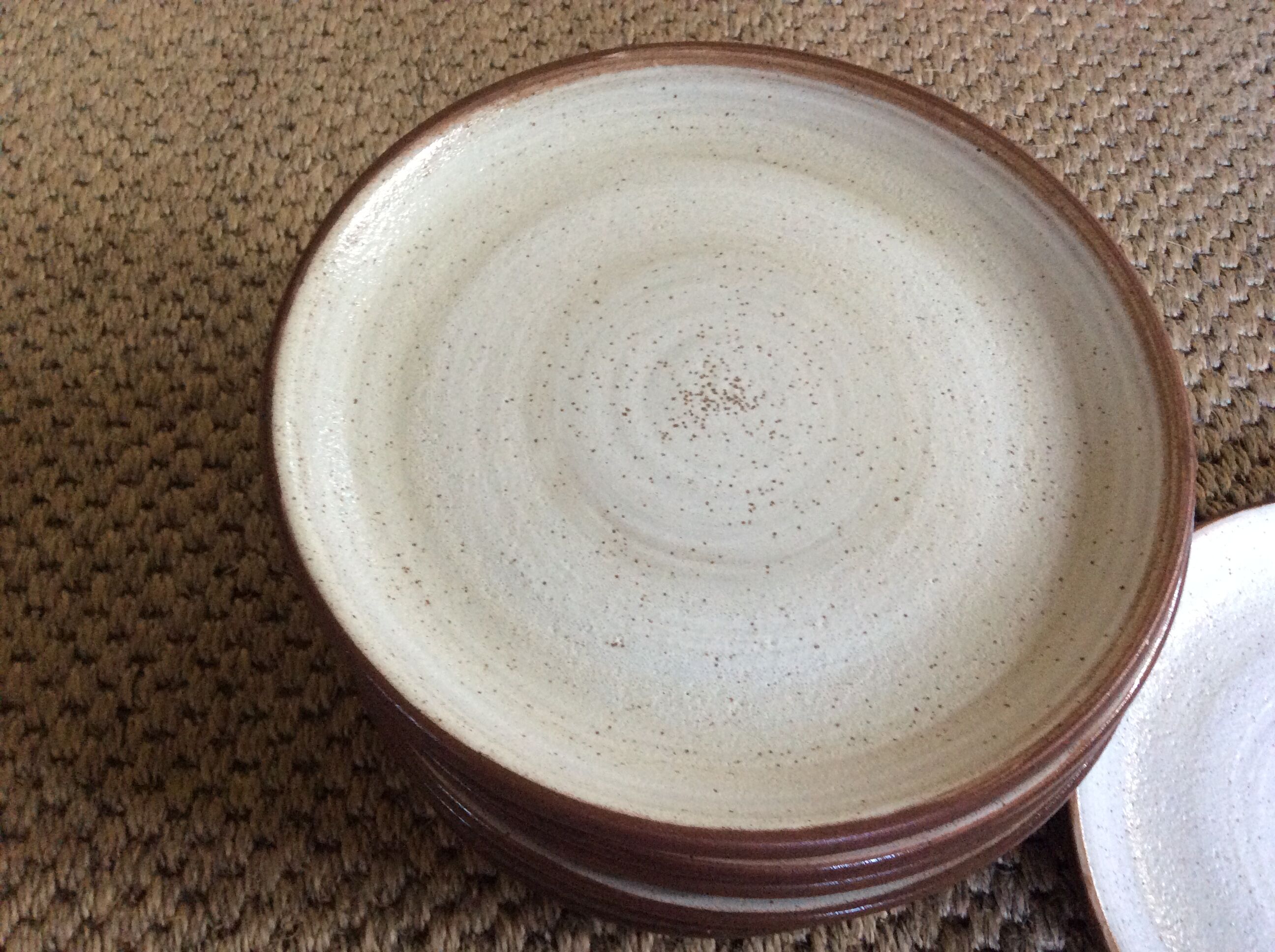 Series of 9 sandstone plates