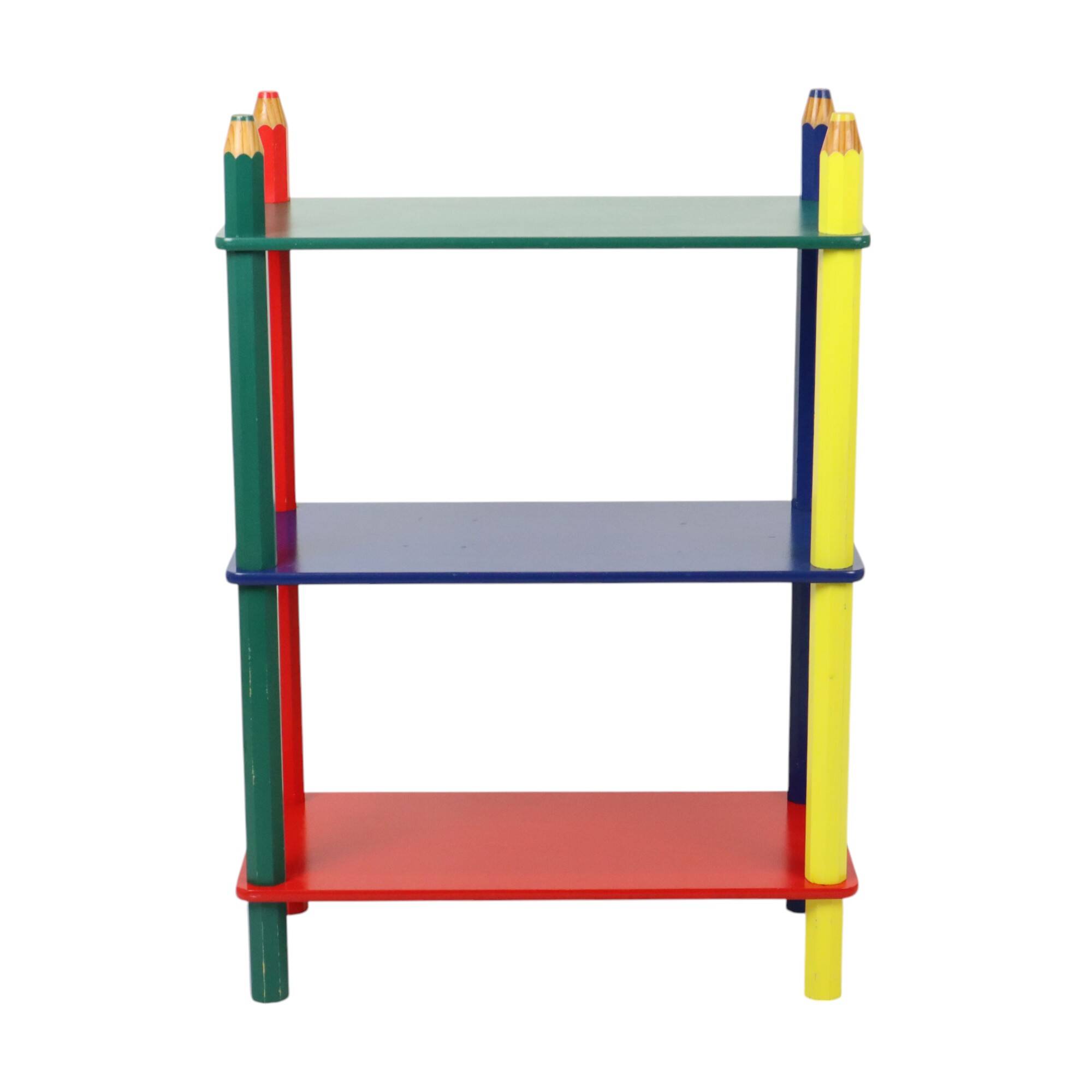 Pierre Sala Rack Colorful Children's Cupboard Pencils 80s Bookcase