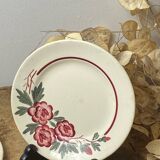 Two Digoin Sarreguemines dessert plates