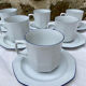 Set of 6 porcelain tea/coffee cups Seltmann Weiden Bavaria