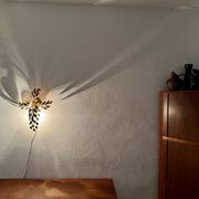 Hollywood Regency Gilded Wall Lamp by Hans Kögl