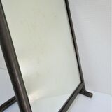 Vintage patinated metal shoe mirror