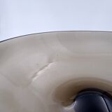 Mid-Century Twisted smoked Glass Bowl - Italy, Murano 1960s