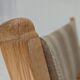 1970s, pair of Scandinavian armchairs, furniture wool, solid oak wood.