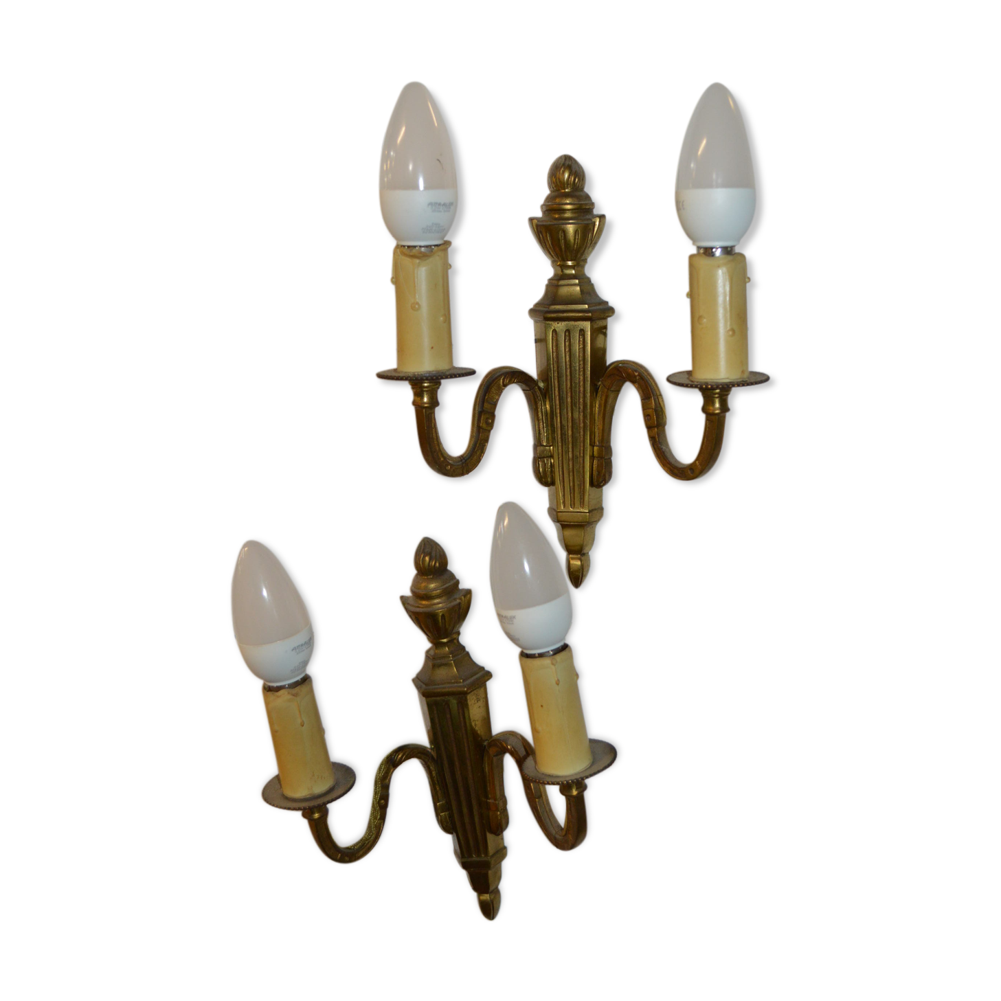 Pair of appliques style Louis XVI bronze