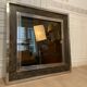 XXL Belgo Chrome Mirror 1970s 130x130cm