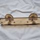 vintage translucent brown coat rack