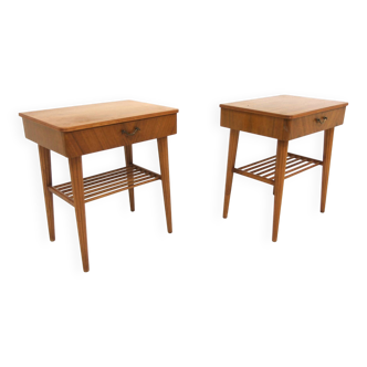 2 mahogany bedside tables, Swedish modern, Sweden, 1960