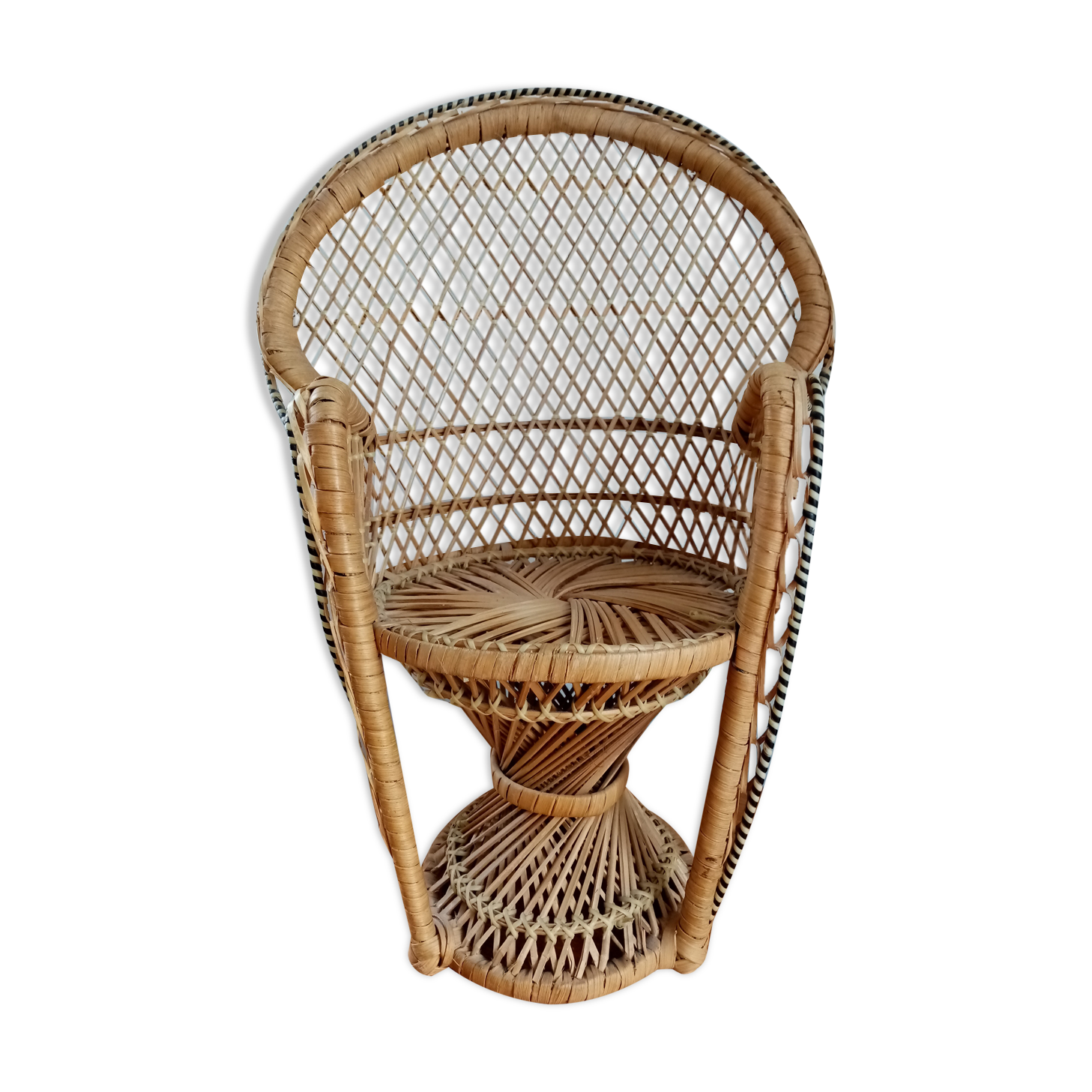 Fauteuil rotin poupée