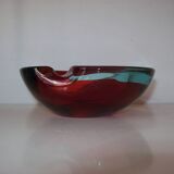 Cendrier en verre de Murano Sommerso