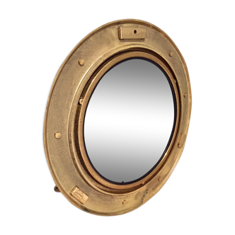 Mirror "window" in solid brass 25cm
