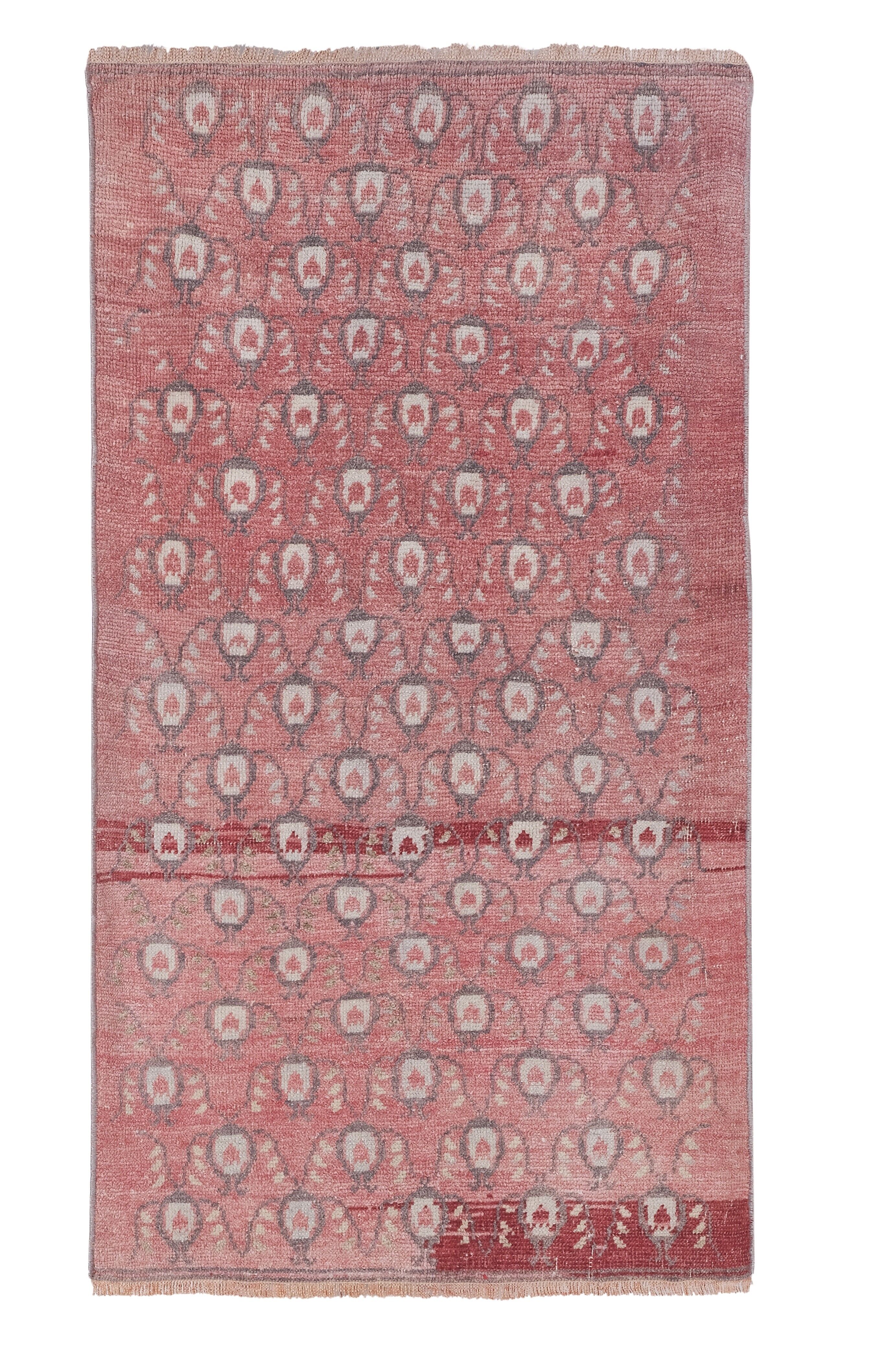 Vintage Turkish rug from Oushak, hand-woven 90x158 cm