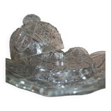 Antique cut glass butter dish – Luxury & elegance of the dining table art