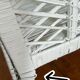 Etagère bibliothèque blanche en bambou et rotin