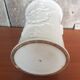 Old White Ceramic Vase Vintage Coat of Arms Decor #A697