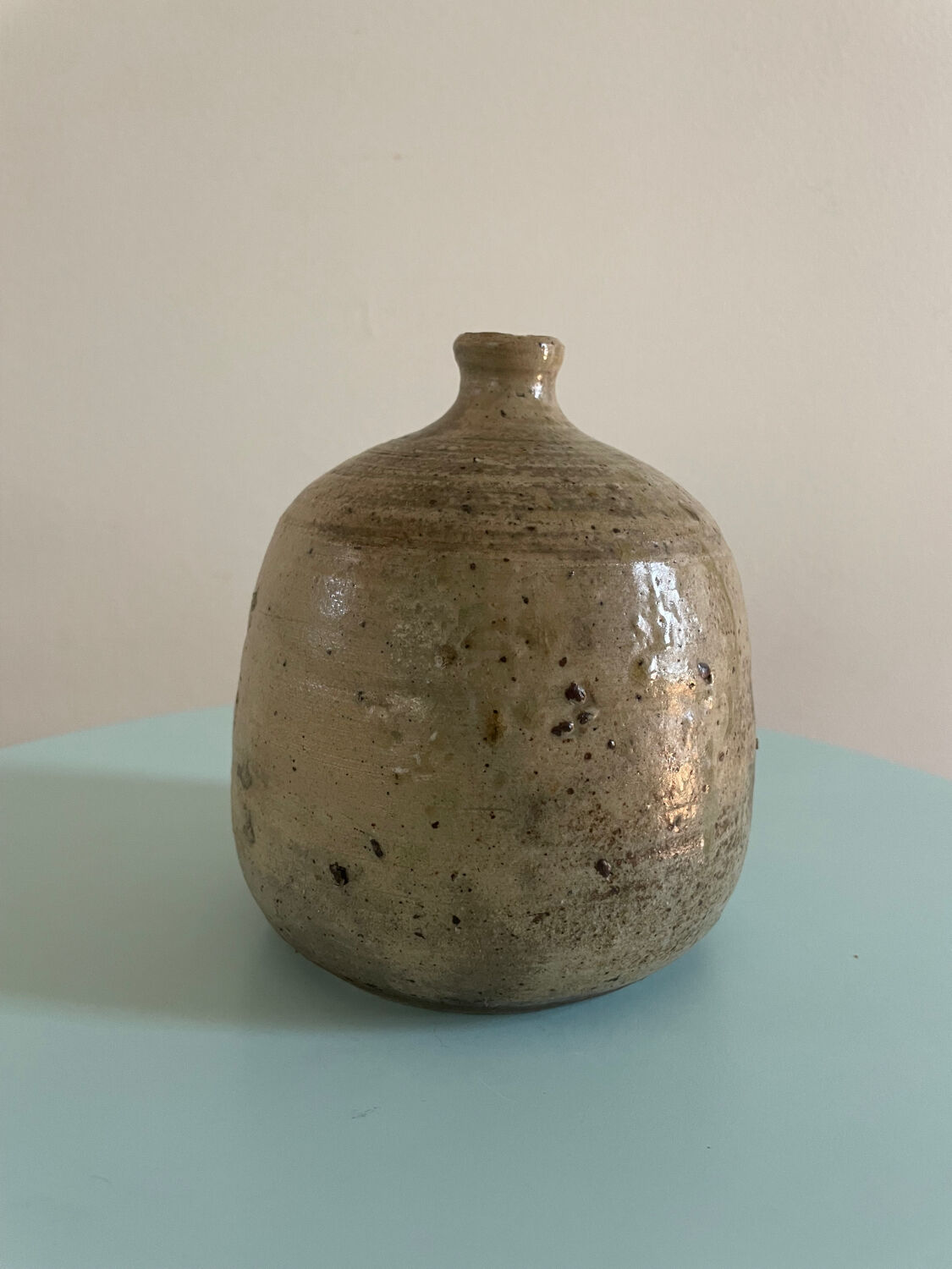 Stoneware soliflore signed Jean-Michel Doix – French artisanal ceramics