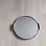 Round mirrored tray, vintage French, 1950s