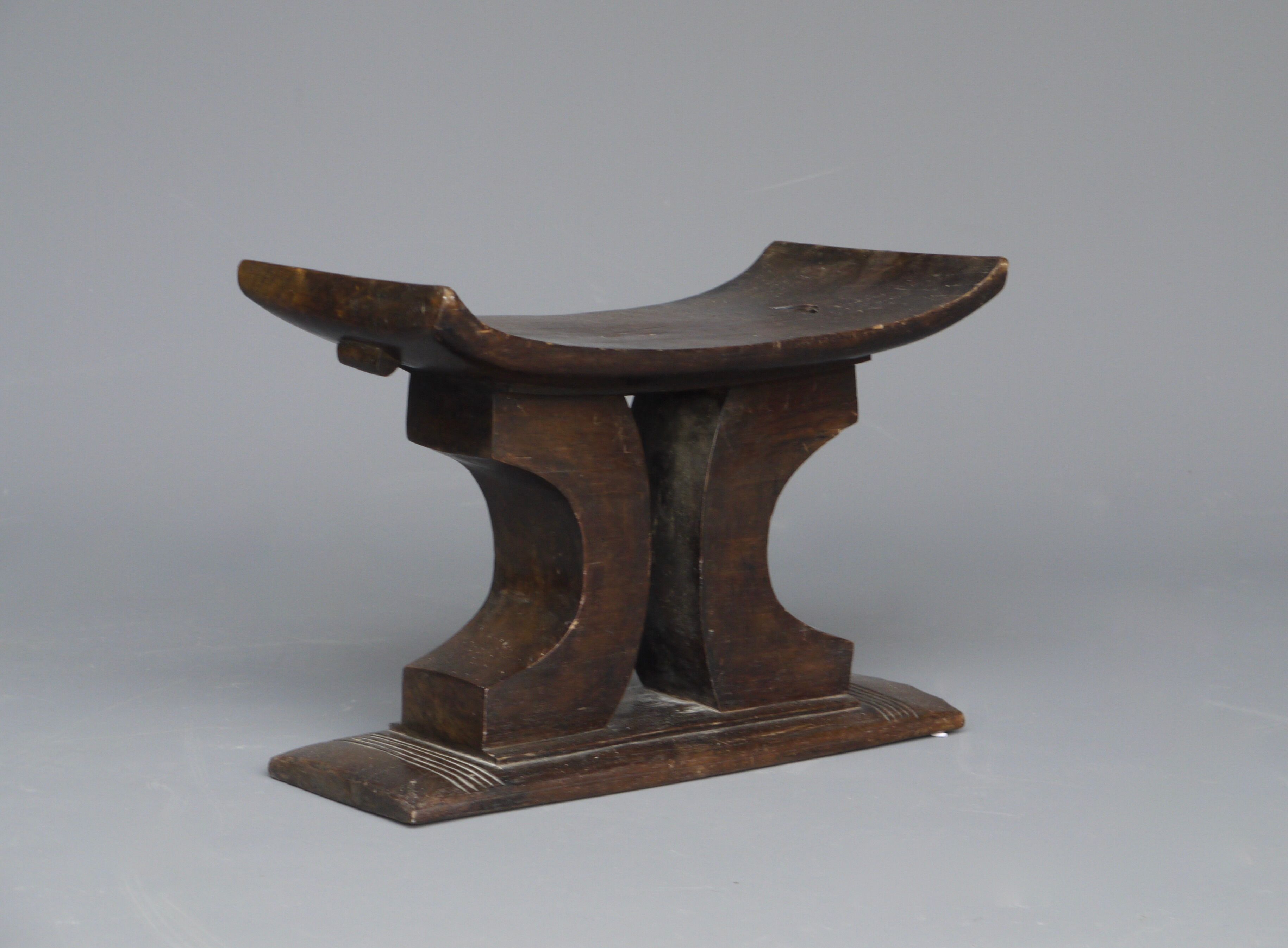 Antique african wooden ashanti stool