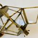 1950s pendant light, chain and brass ceiling light