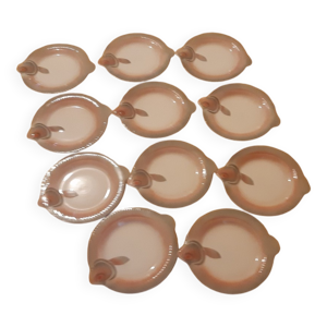 Assiettes poissons ancien