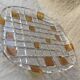 Round crystal dish