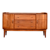 Midcentury Petite Sideboard / Cabinet In Teak From Austinsuite. Vintage Mod