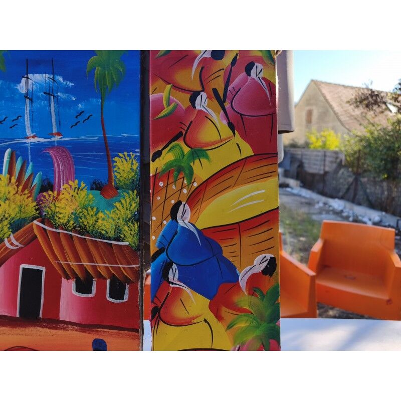 2 tableaux à l'huile sur toile haïtienne