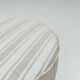 Vintage pouffe with stripes, ottoman style, footrest for armchair.