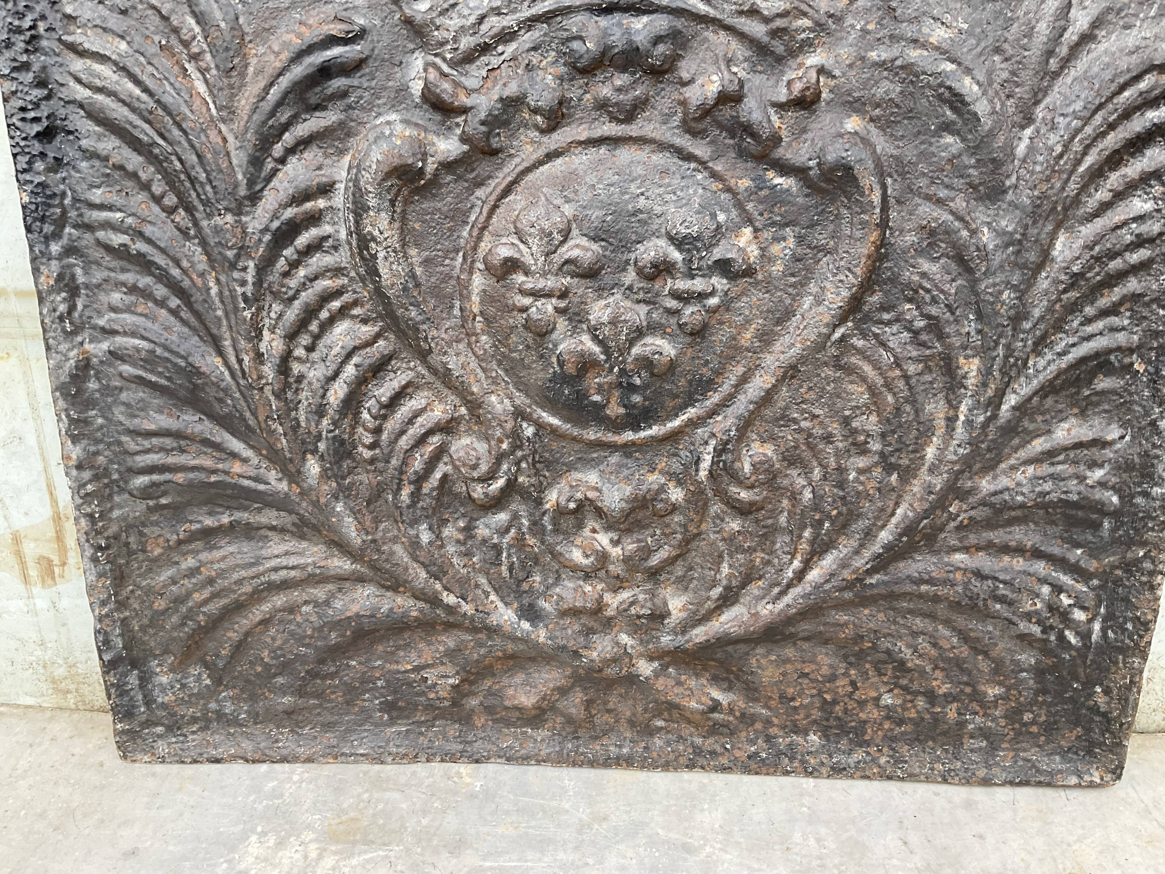 Fireplace plate