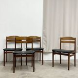 4 chaises Danoise en palissandre de Rio