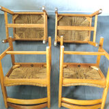 Set of 4 Asserbo chairs by Borge Mogensen for AB Karl Andersson & Soner 1960s