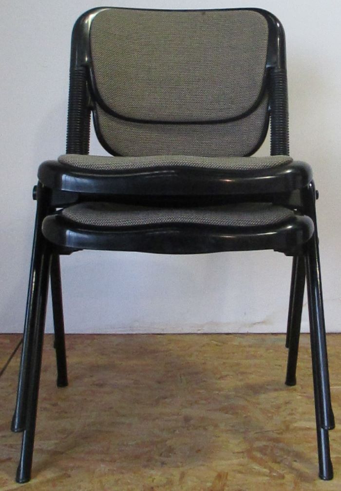 4 chaises Vertebra noires