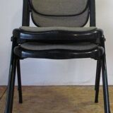 4 chaises Vertebra noires