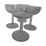 4 cocktail or champagne glasses
