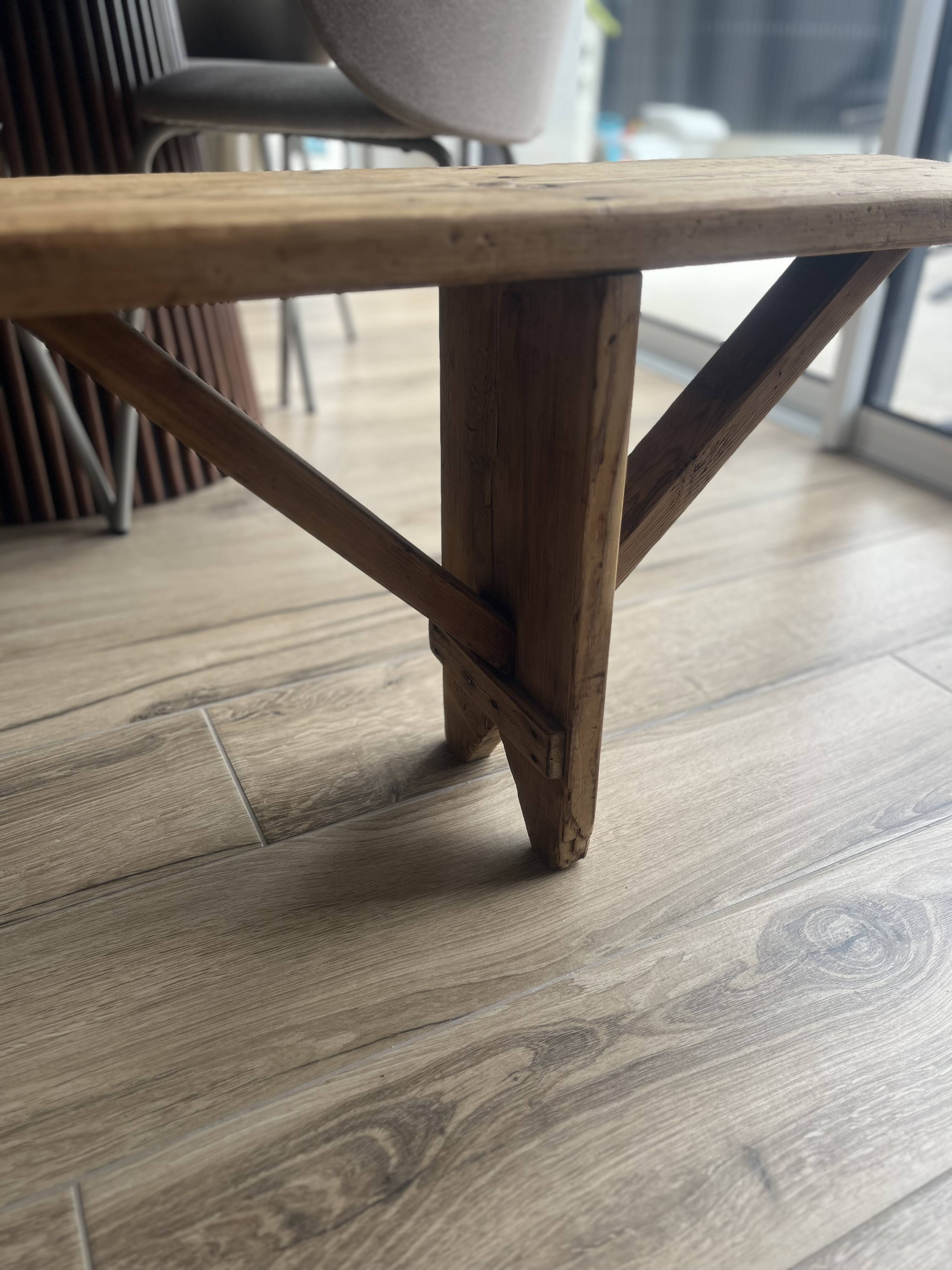 Wooden bench