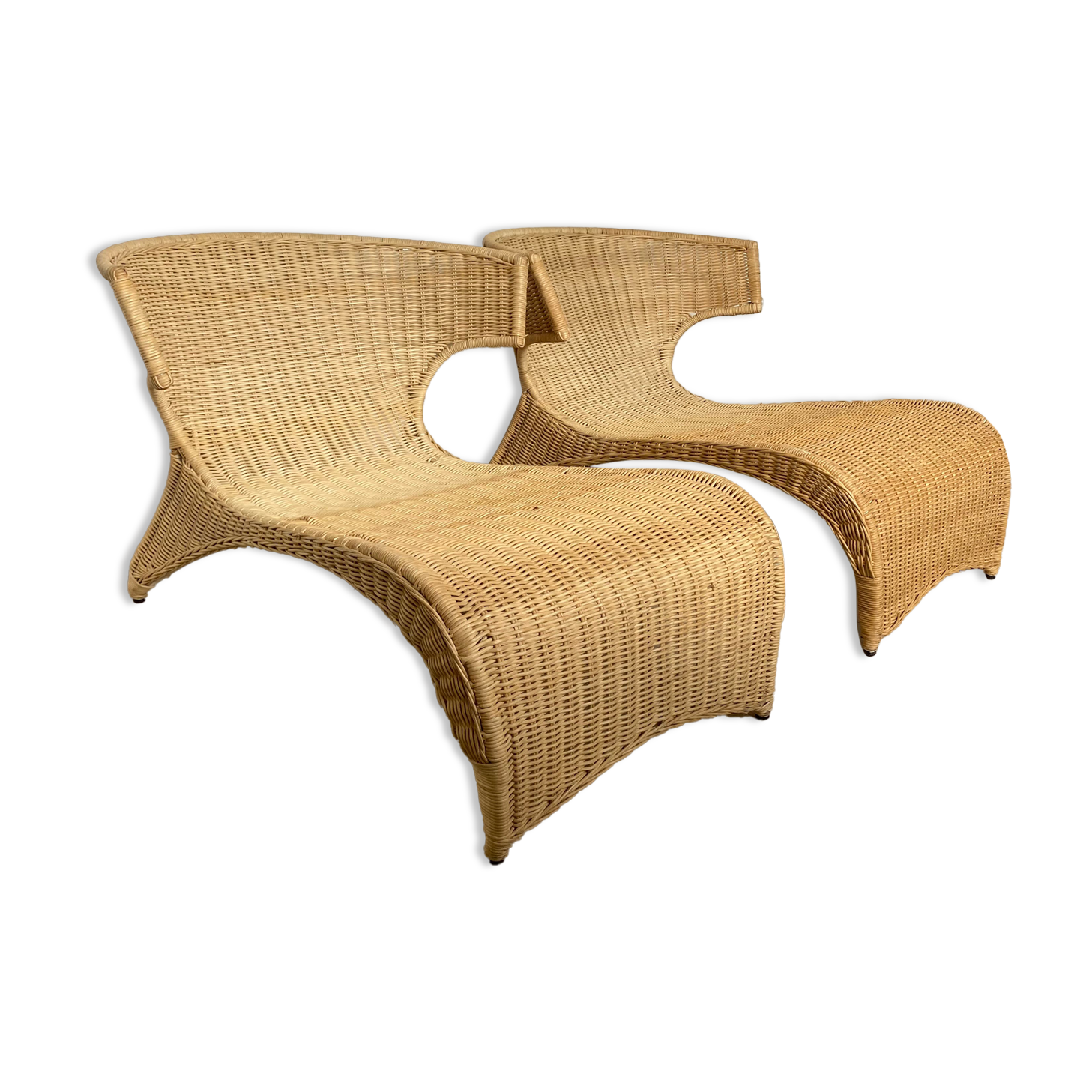 IKEA PS SÄVÖ rattan lounge chairs