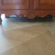 Rustic buffet Louis XV-Regency-jointed-massive wood-snail feet