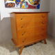 Commode vintage des années 50 pieds compas