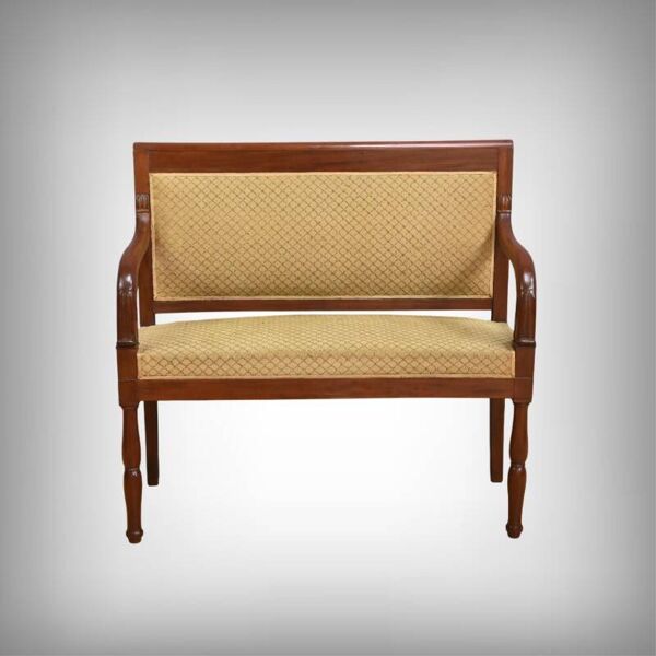 Canapé de Palier en Acajou, époque Restauration – 1ère Partie XIXe