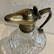 Carafe in cut glass or crystal and silver-plated metal, 20th century